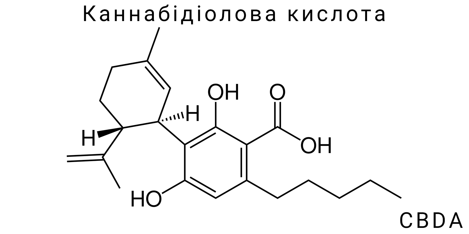 Каннабідіолова кислота (CBDA)