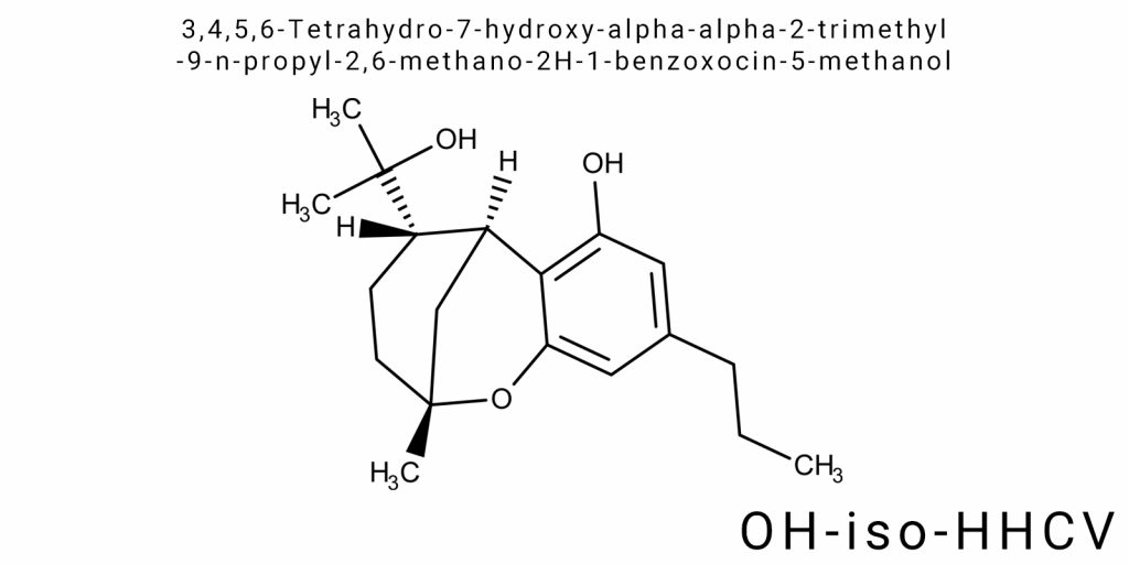 3,4,5,6-Tetrahydro-7-hydroxy-alpha-alpha-2-trimethyl-9-n-propyl-2,6-methano-2H-1-benzoxocin-5-methanol (OH-iso-HHCV)