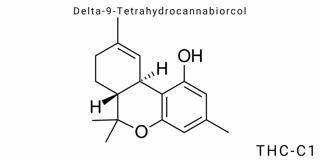 Delta-9-Tetrahydrocannabiorcol (THC-C1)